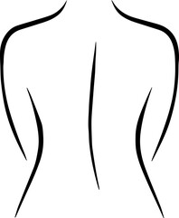 Spirituality theme, line art