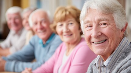 group of happy older people on a meeting in senior club no logos no brands ar 169