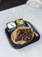 chinese food on a plate