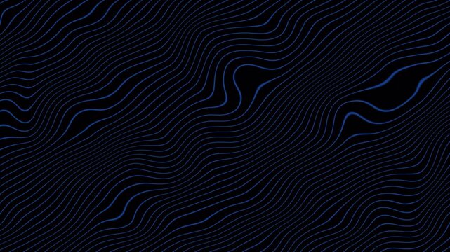 Wavy lines animated background, abstract wavy and curvy lines pattern seamless background animation.