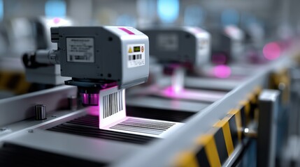 Robotic Vision System Scanning Barcodes on Fast-Moving Assembly Line