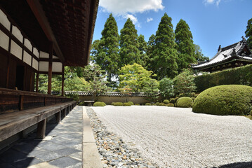 夏の酬恩庵一休寺　方丈南庭(京都府京田辺市)