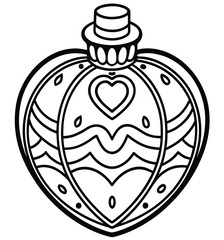 This cartoon vector illustration features a Halloween pumpkin and an apple, symbolizing the autumn food season