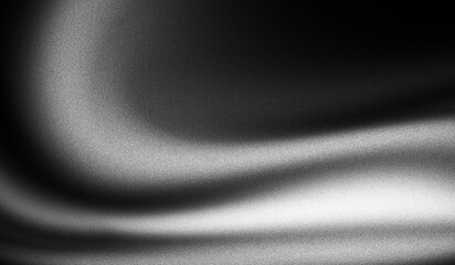 Dark monochrome grainy gradient background with soft blurred texture, white black abstract banner header cover layout design