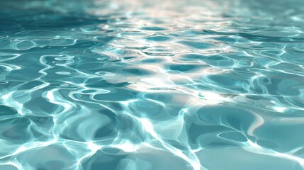 Gentle Ripples on a Smooth Pool Surface Tranquil Water Scene Serene Environment Clear Sky View Conceptual Beauty