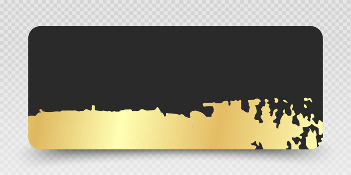 Gift voucher or gift certificate with golden vip design holiday sales, and premium product