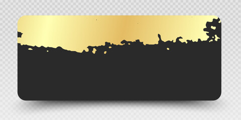 Gift voucher or gift certificate with golden vip design holiday sales, and premium product