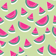 watermelon seamless pattern