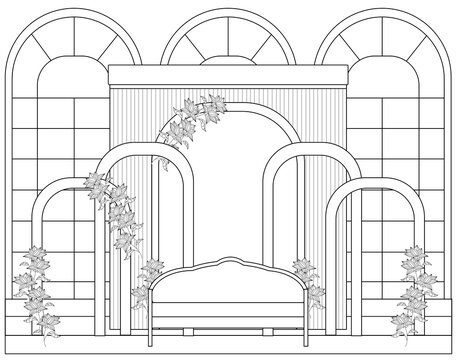 Wedding background illustration