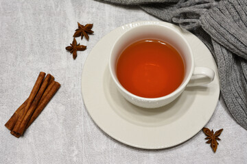 Cozy Spiced Tea with Cinnamon and Star Anise
