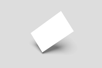 Business card on white background
