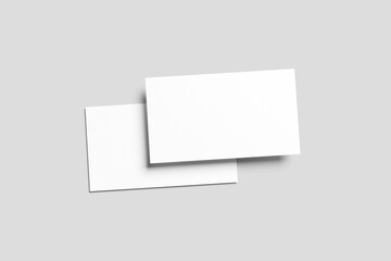 Business card on white background