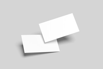 Business card on white background