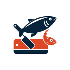 Fresh Fish Food Vector Illustration for Seafood Restaurant or Market