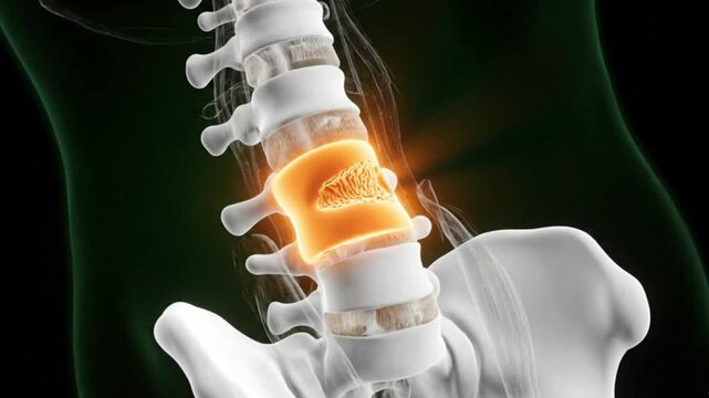 Spinal Health Anatomy Lumbar Disc Issues Bone Structure Illustration Human Body Medicine Vertebrae Pain Joint Skeletal