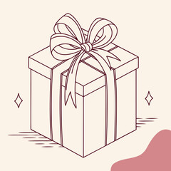Vector art of gift box