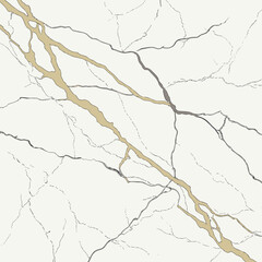 Vector art of white marble texture with veins