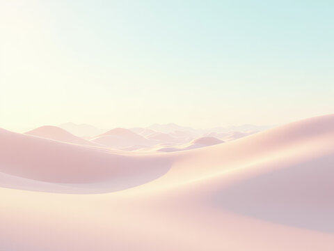 Calm light background with sand dunes
