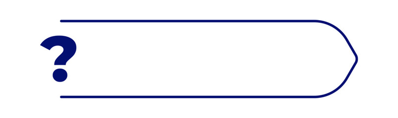 Obraz premium Simple design featuring a blue question mark, ideal for quiz or educational content.