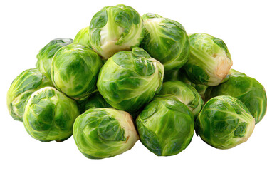 Fototapeta premium Fresh Brussels sprouts piled high