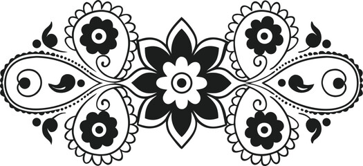 Decorative Colorful Mandala Floral Seamless Vector Pattern EPS10