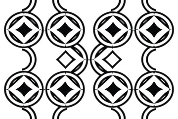 Geometric Circle Square Pattern Vector Background