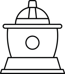 Centrifuge Machine Line Art Transparent Background