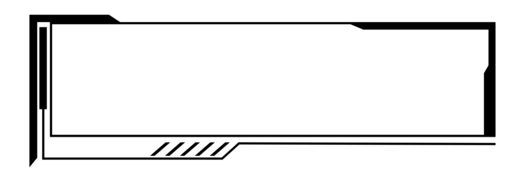 A sleek, minimalistic streamer window interface ideal for online broadcasting and streaming applications.