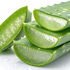  Fresh Aloe Vera Slices for Natural Skin and Health Care