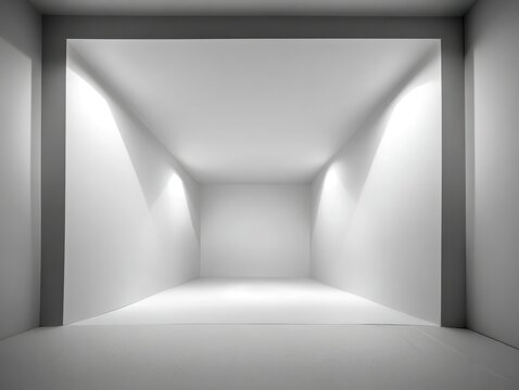 a rectangular demonstration zone out of cardboard, regular flat background