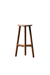 Low, wooden stool, simple design