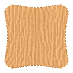 Fototapeta premium Beige canvas fabric swatch with a detailed woven texture