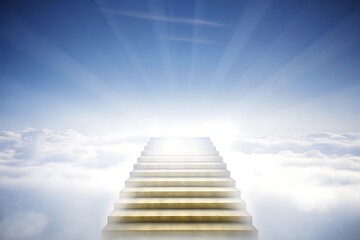 Stairway to Heaven &mdash; Spiritual Light Path Above the Clouds