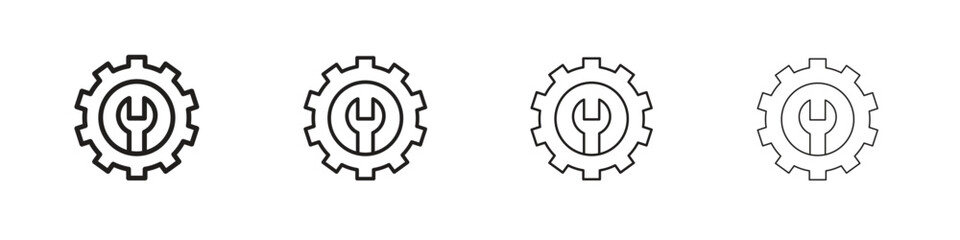 Project Development icon outline vector. outline icons collection.