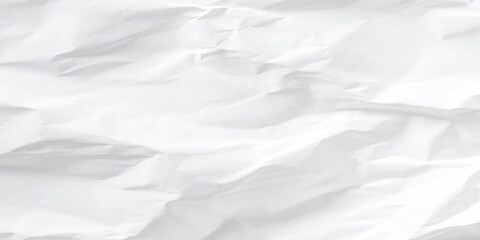 Obraz premium Crumpled white paper texture background.
