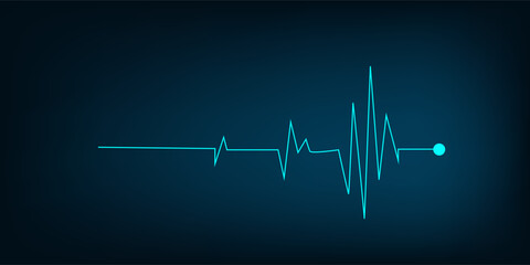 heartbeat health care and science icon medical innovation concept background vector design.