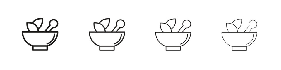 Herbal medicine icon outline vector. outline icons collection.