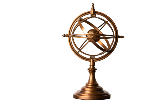 Vintage printing press machine on a rustic wooden platform, an antique piece of equipment isolated on a clean white background, showcasing historical craftsmanship