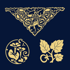 Decorative elements. 