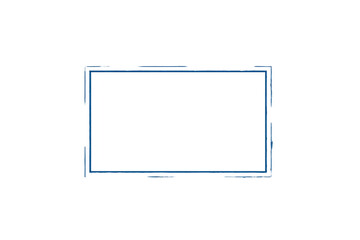 Fototapeta premium Blank, rectangular screen with a dark-blue, pixelated border