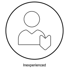 inexperienced icon, Entry-Level Position, Beginner Role, Trainee Opportunity, Junior Associate, Fresh Graduate