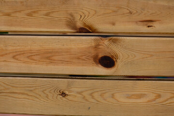 Close-Up of Wooden Planks with Natural Grain Texture