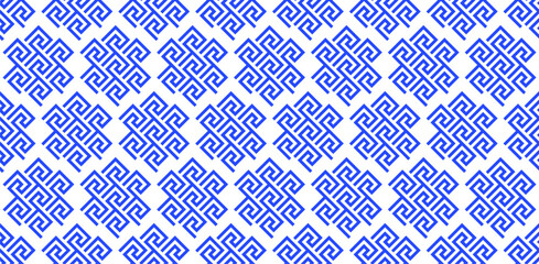 greek seamless pattern. old ancient ornament with key element. Abstract blue and white geometric line. Vector background for the fabric cloth, ceramic floor, ornament textile, texture