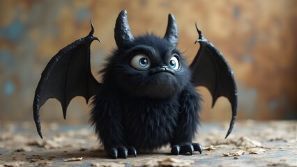 baby cute devil monster