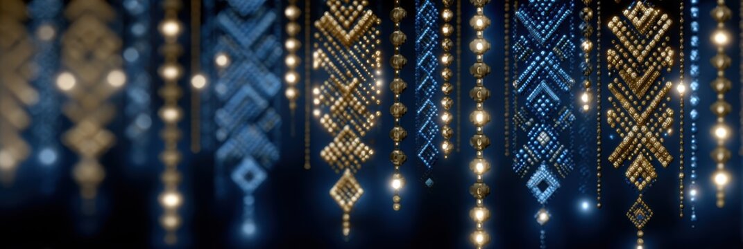 tech-inspired hanukkah website, futuristic hanukkah website banner with modern menorah patterns and jewish celebration elements, sleek interface for community platform and networking