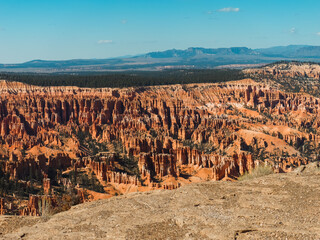 Wide angle view of a canyon