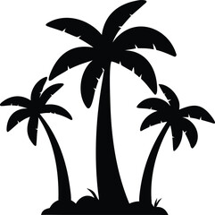 palm trees silhouettes