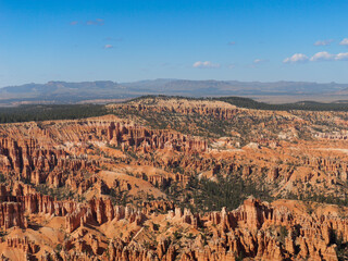 Wide angle view of a canyon