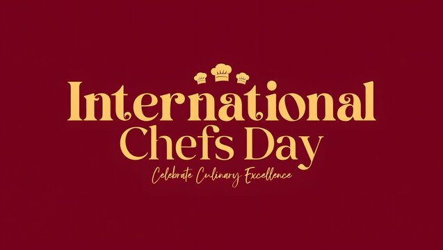 Modern Typography Banner for Chefs Day