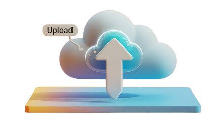 Cloud Upload Digital Artwork Clean Design Perfect For Websites And Marketing Material Promotion Media Kit